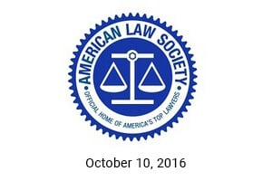American Law Society | Official Home of America's Top Lawyers | October 10, 2016